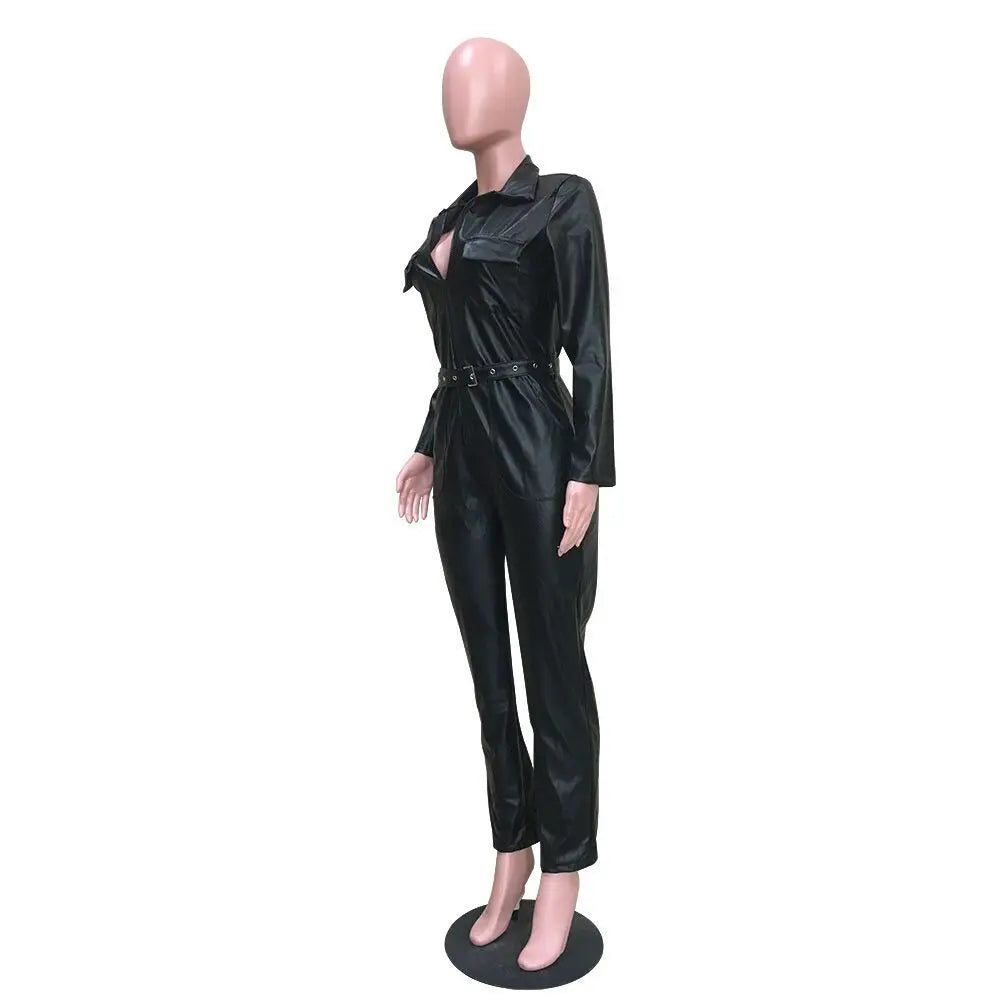 Leather Jumpsuit