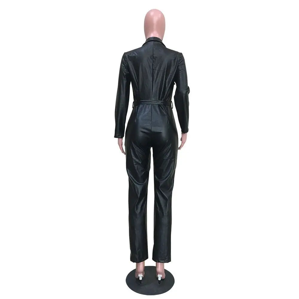 Leather Jumpsuit
