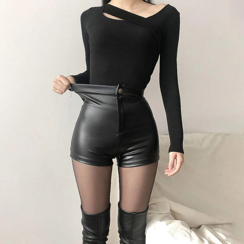 PU Fashion Shorts