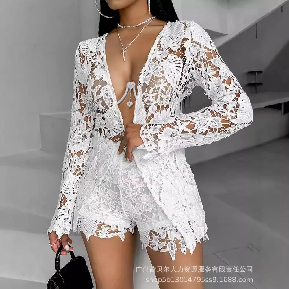Elegant two piece lace set