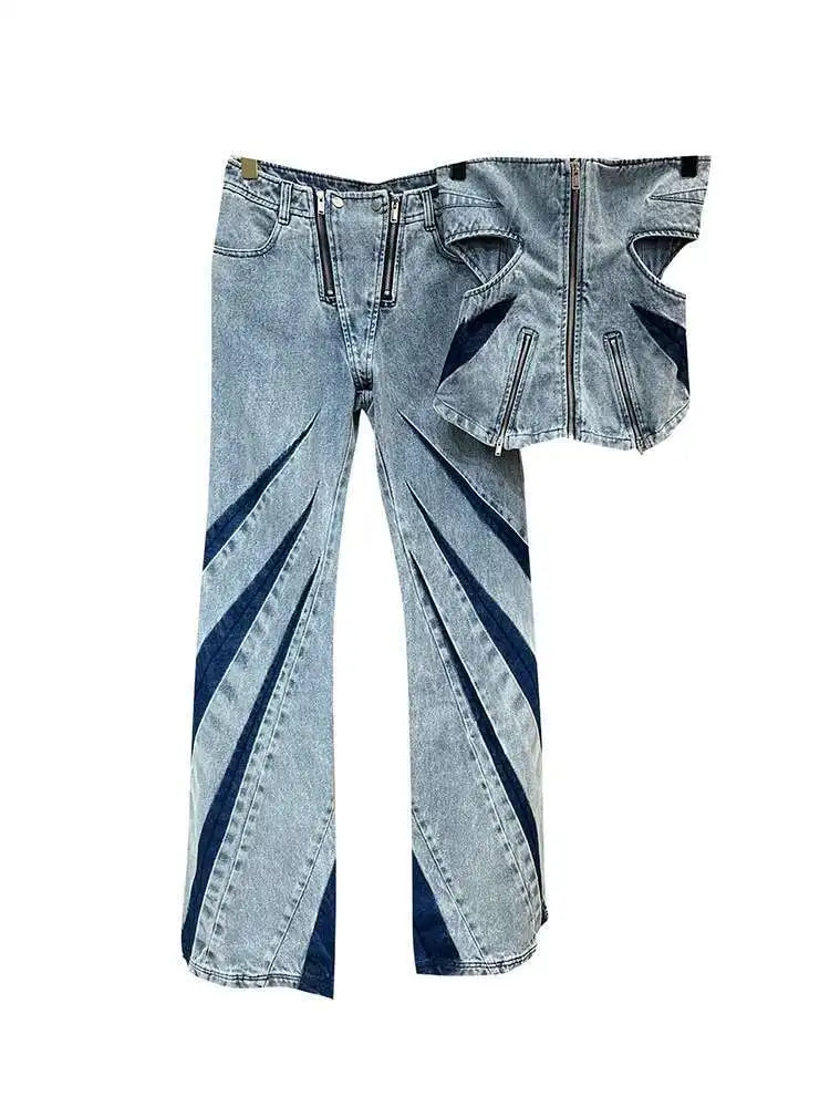 Two piece denim set