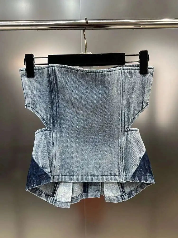 Two piece denim set