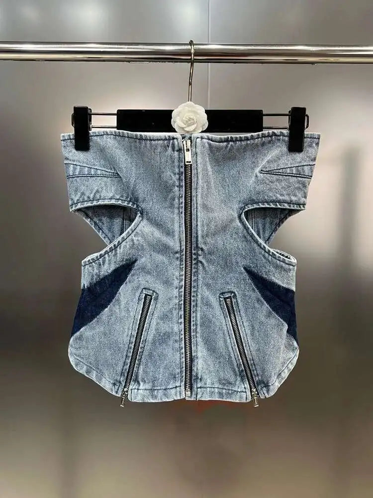Two piece denim set