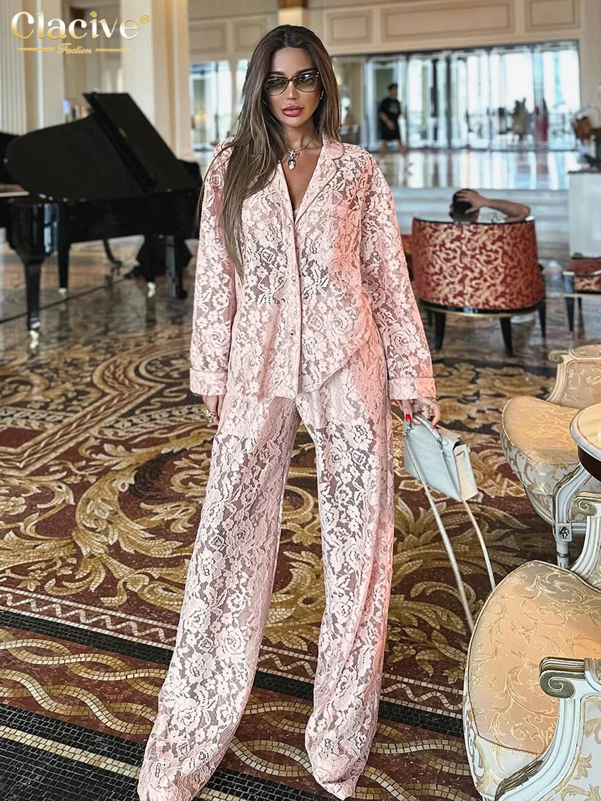 Lace two piece set