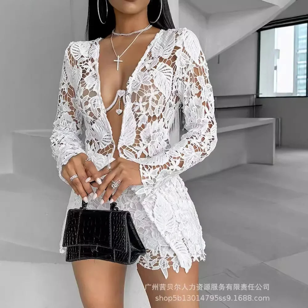 Elegant two piece lace set