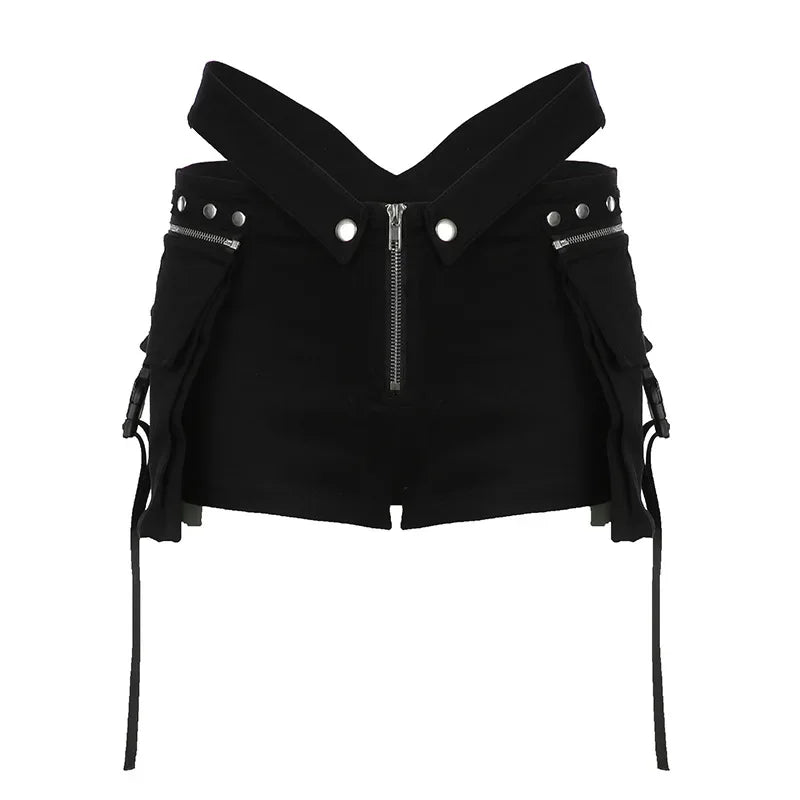 V-Waisted Pocket Shorts
