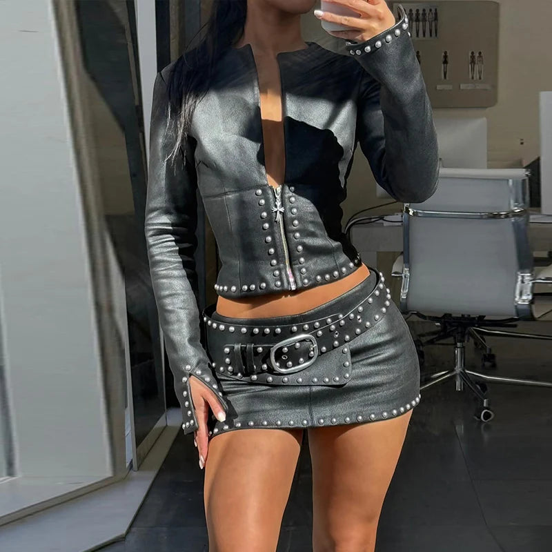 Two piece set Jacket and skirt
