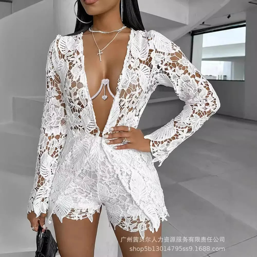 Elegant two piece lace set