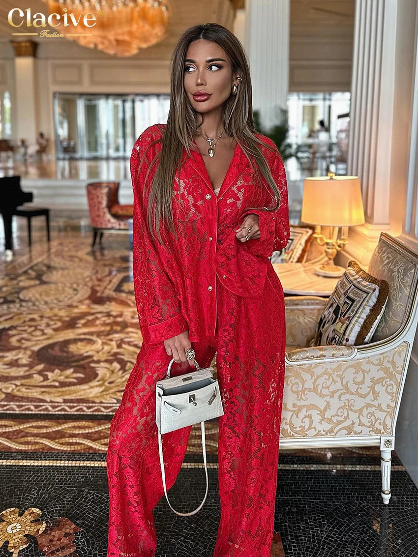 Lace two piece set